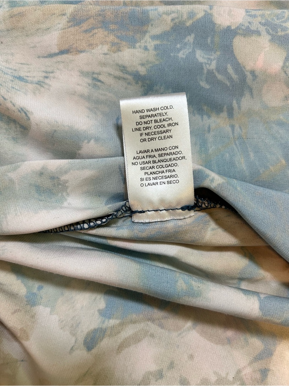 NICOLE MILLER Satin Floral Maxi Slip Dress M Racerback Watercolor With Pockets - Picture 15 of 16